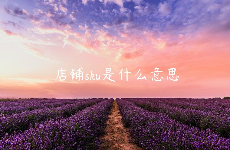 店鋪sku是什么意思